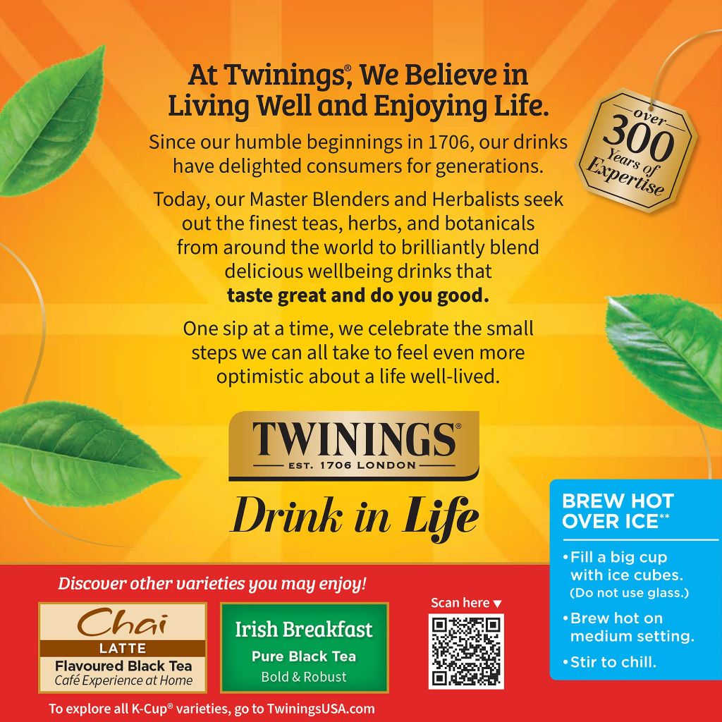 Twinings English Breakfast Black Tea K-Cup Pods for Keurig - 24ct