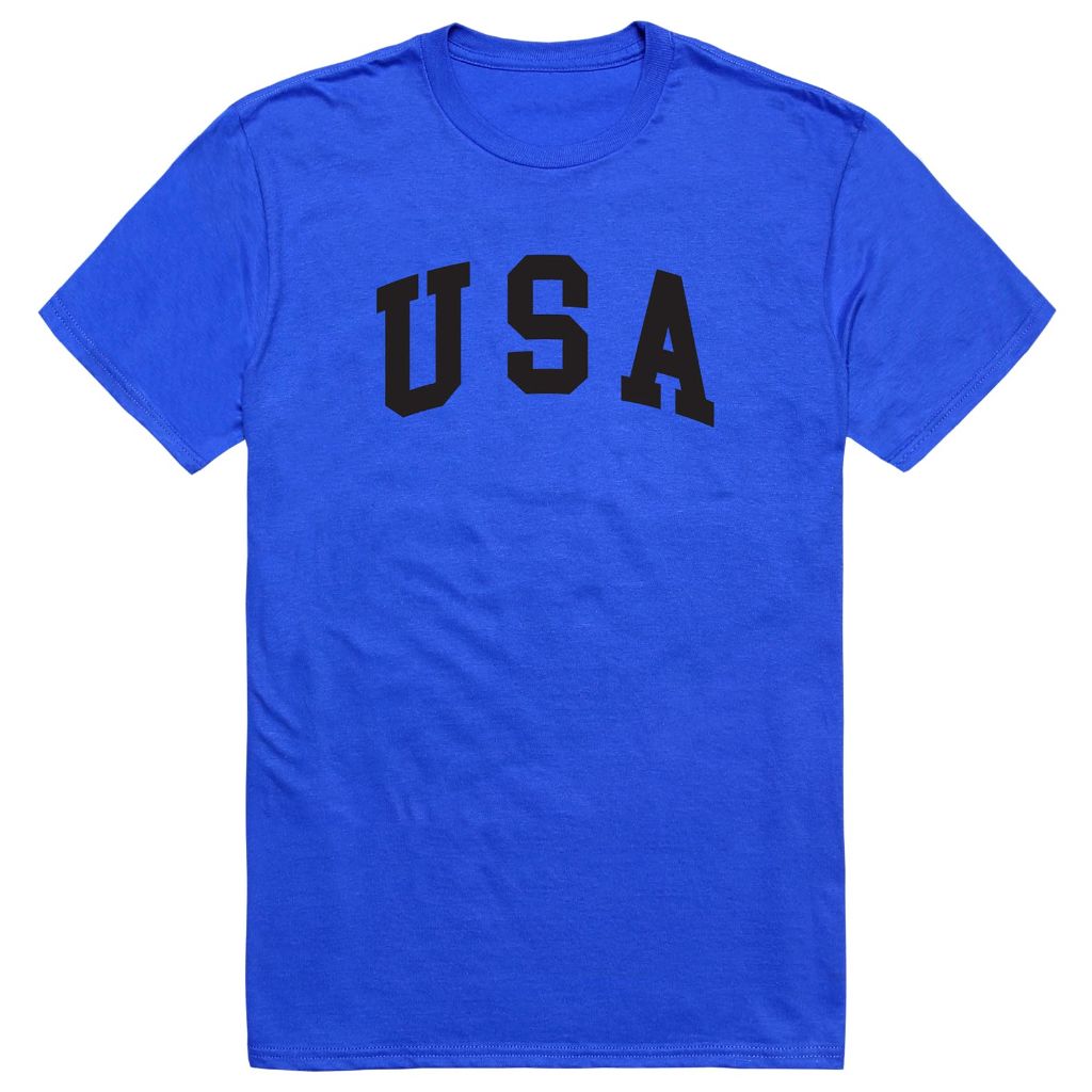 Rapiddominance American Basic Tee - Crew Neck Short Sleeve T-Shirt