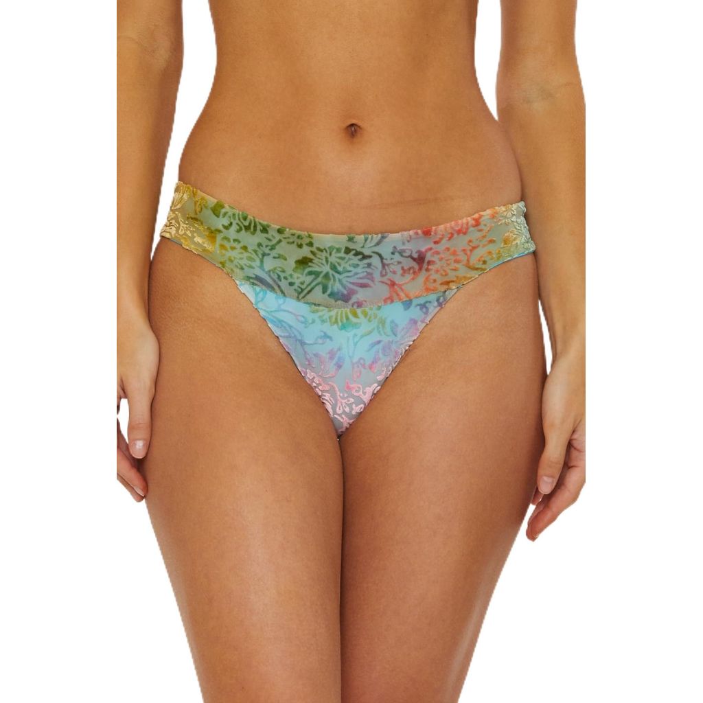 Isabella Rose Women's Standard Tropea Maui Bikini Bottom, Cheeky Coverage, Swimwear Separates, Multicolor