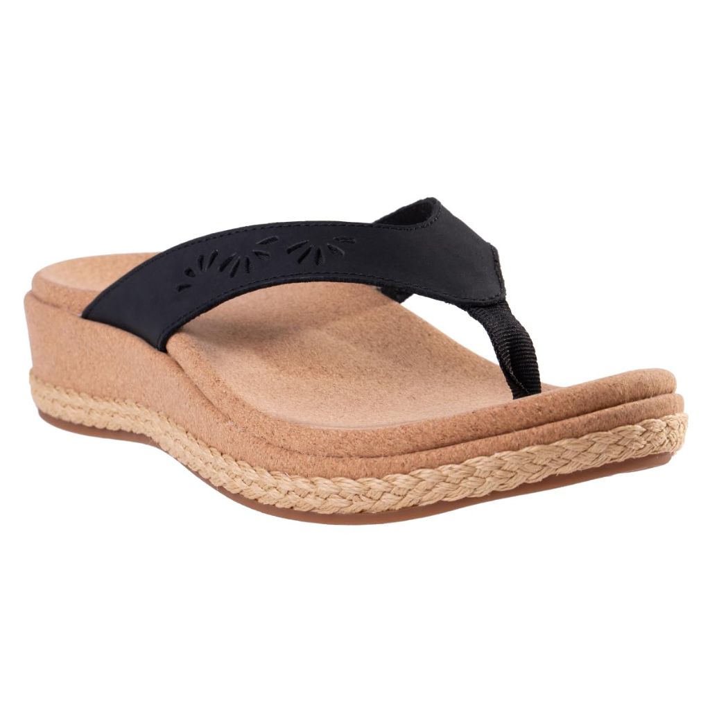 REVITALIGN Women's Kate Wedge, Black, 8