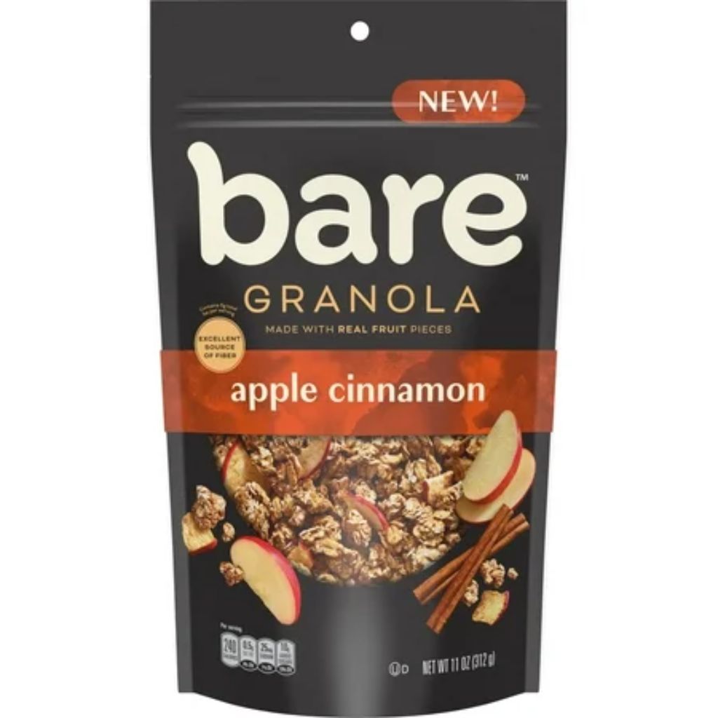Bare Granola Apple Cinnamon Flavor  11 oz Bag