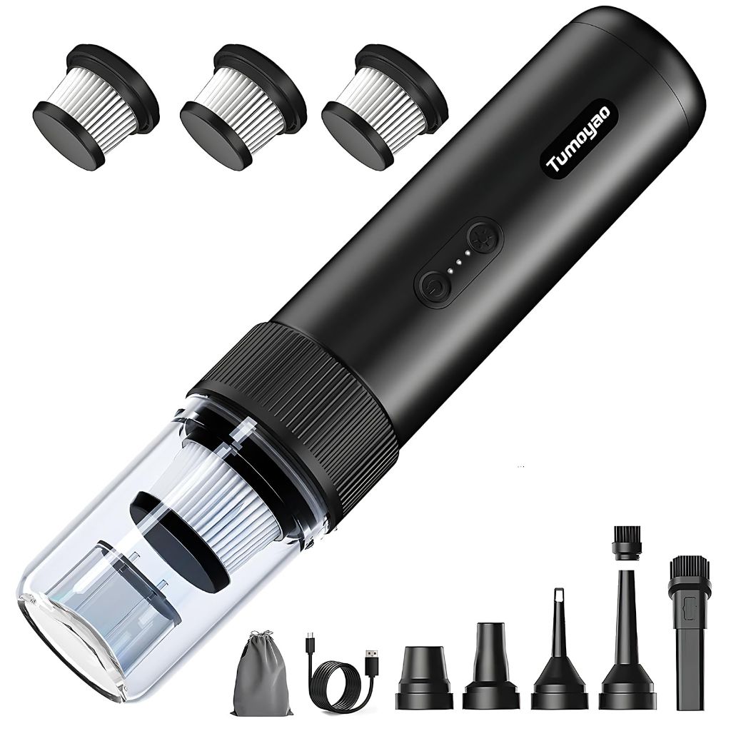 Tumoyao Car Vacuum Portable Cordless, 21000PA Handheld High Power Suction & Blower