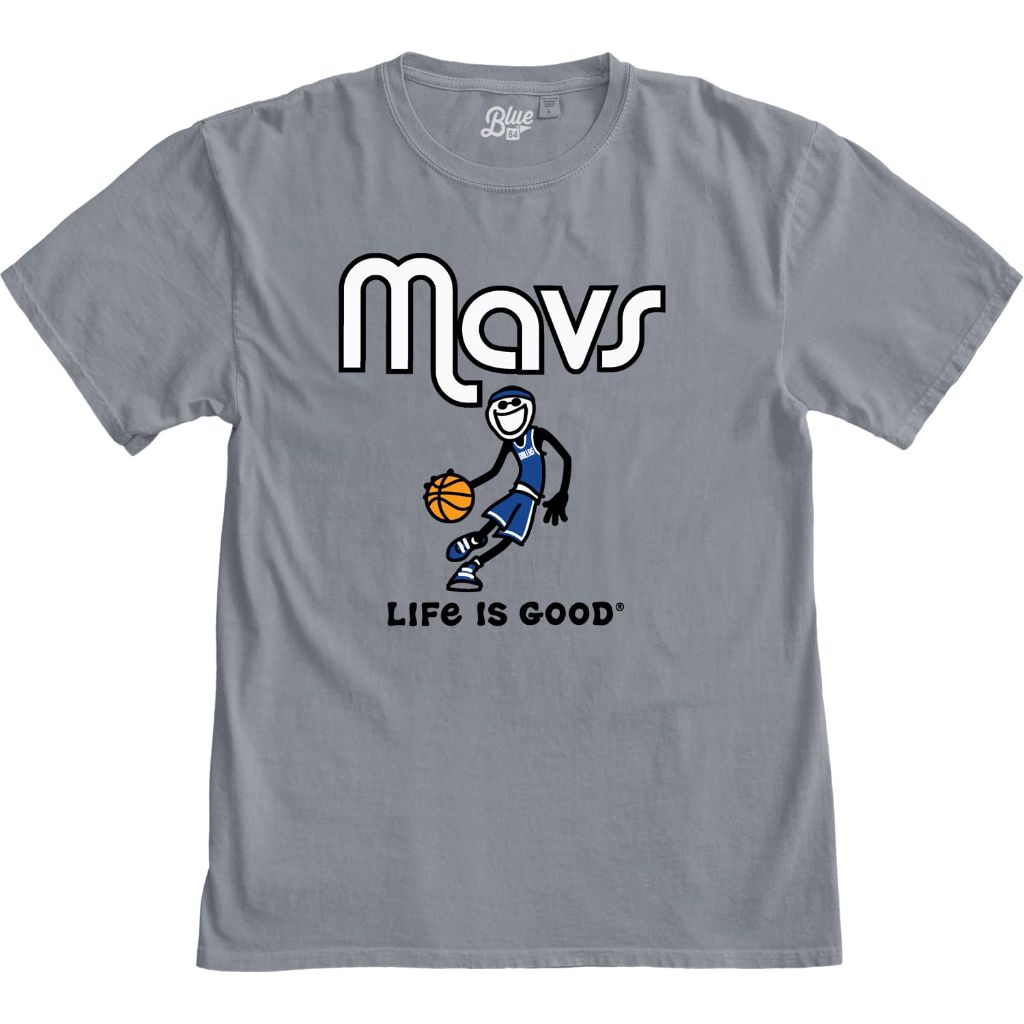 Life is Good  - Dallas Mavericks NBA Officially Licensed T-Shirt - Grey X-Large