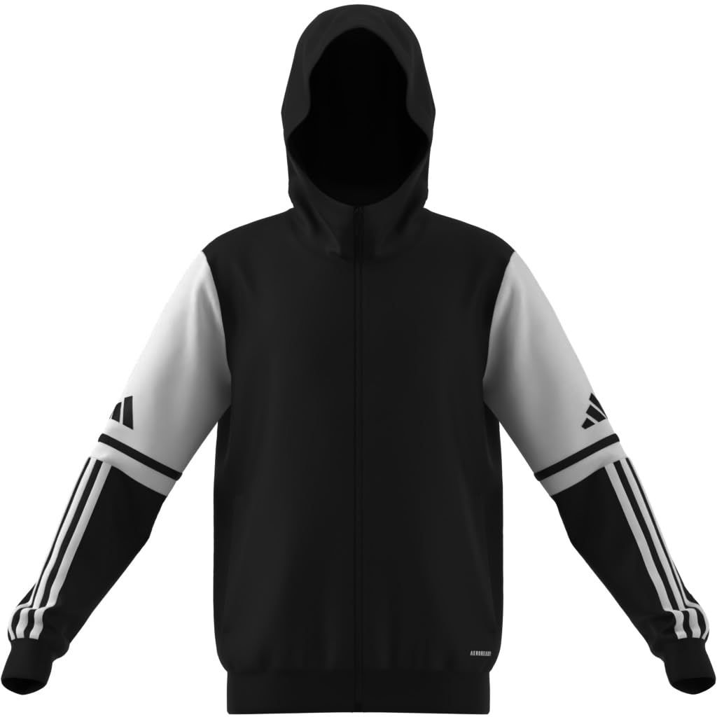 SZ M, Adidas Unisex-Kids Squadra 25 Soccer Hoodie, Team Navy Blue/White