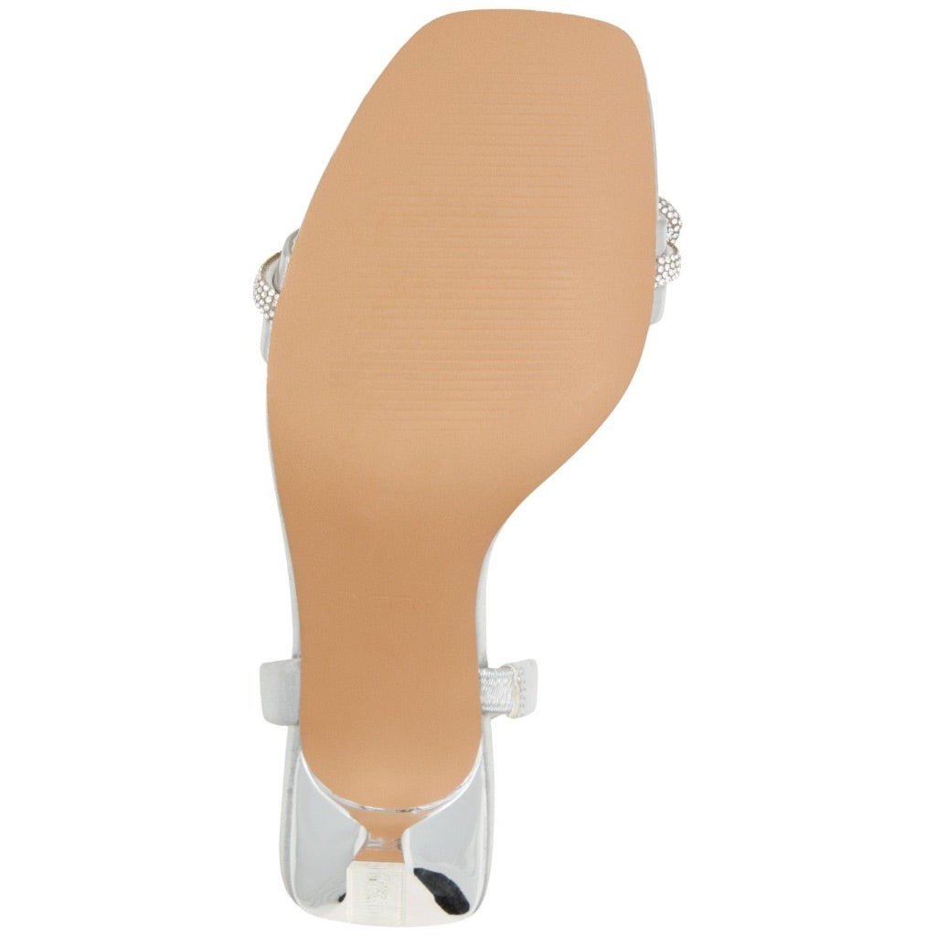 ALDO Women's Cindie Sling-Back Heeled Sandals - Silver, Size 6