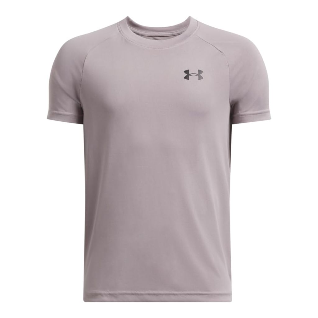 Under Armour Boys Tech 2.0 Short-Sleeve T-Shirt, Tetra Gray/Black, X-Small