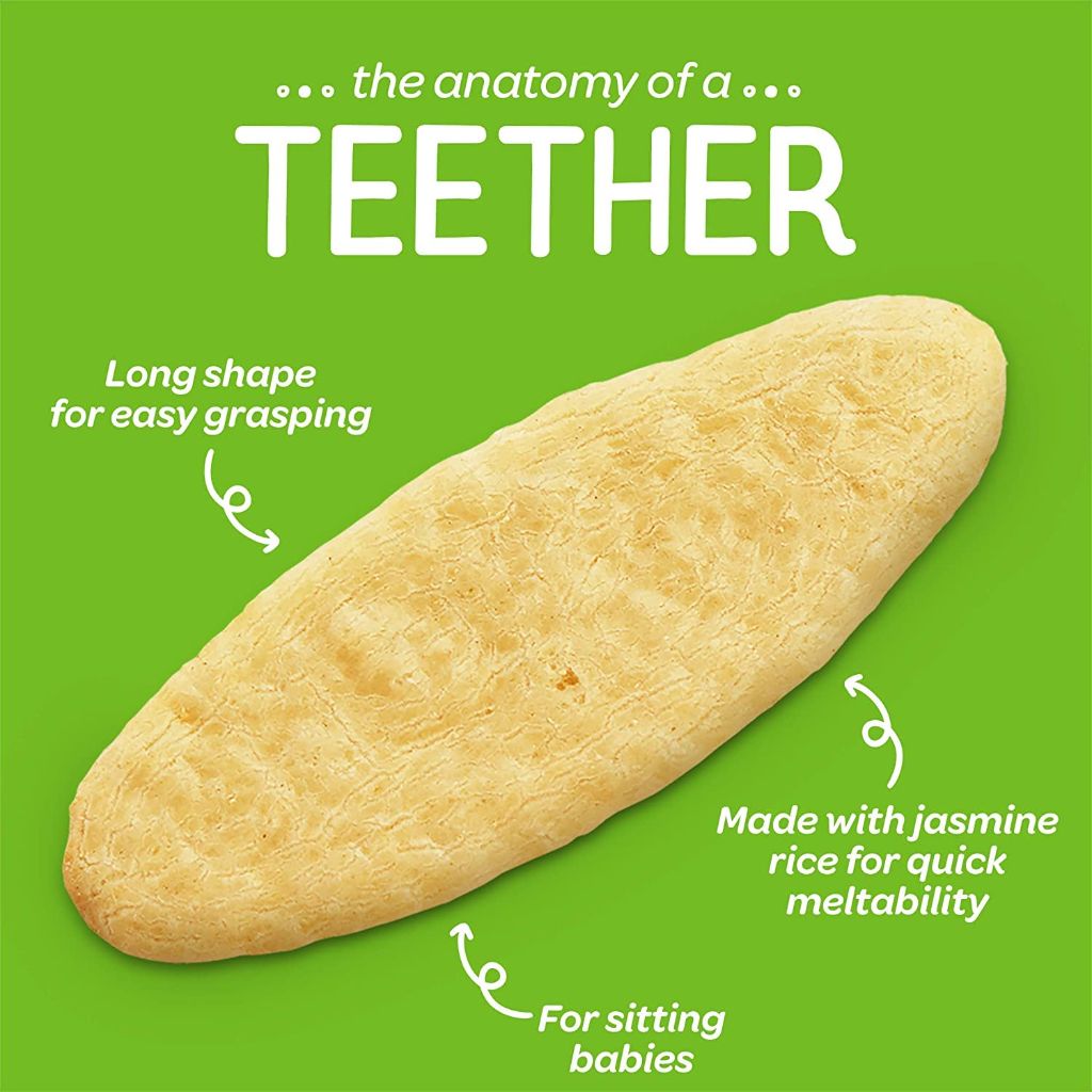 Happy Baby Gentle Teethers Organic Teething Wafers - Banana Sweet Potato, 12 Pack