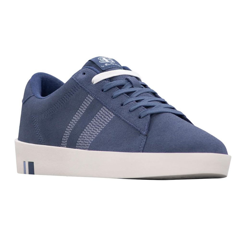 Ben Sherman Men's Boxwell Fashion Sneaker, Slate Blue/Whisper White, 7.5 M
