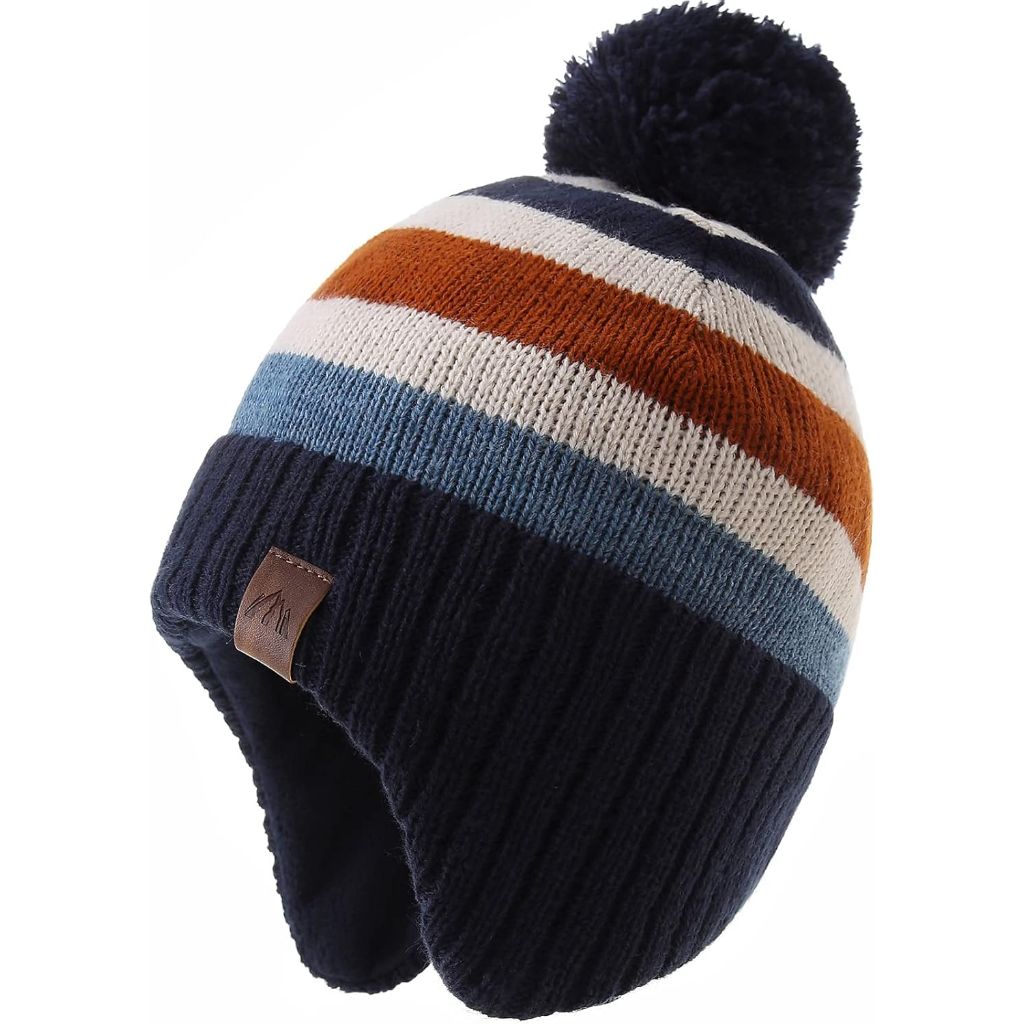 Moon Kitty Baby Boys Hats Toddler Beanies for Boys Winter Fleece Winter Hat Boys
