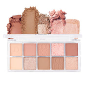 DIKALU- 10 Color Nude Eyeshadow Palette with Matte and Shimmer Shades – (12)