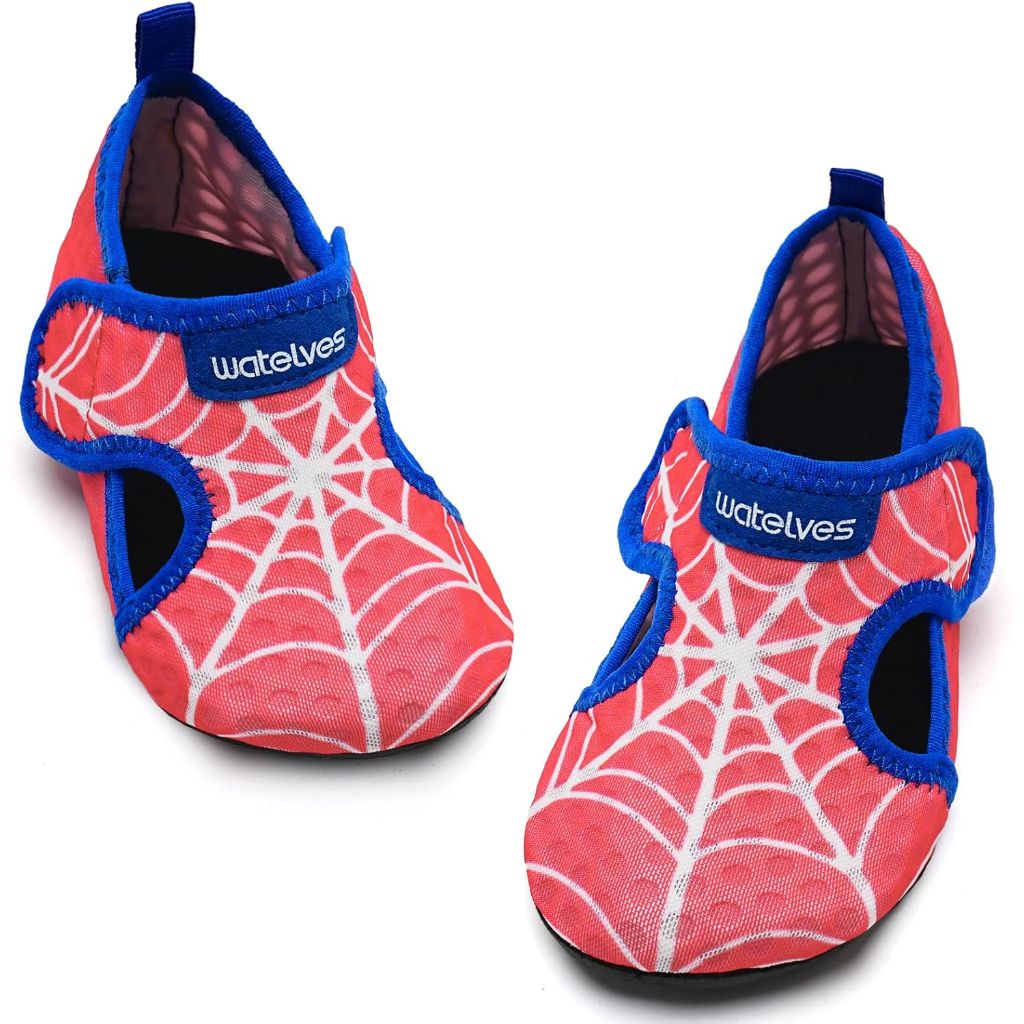 WateLves Kids Water Shoes Toddler - Red/Blue, Size 18/19