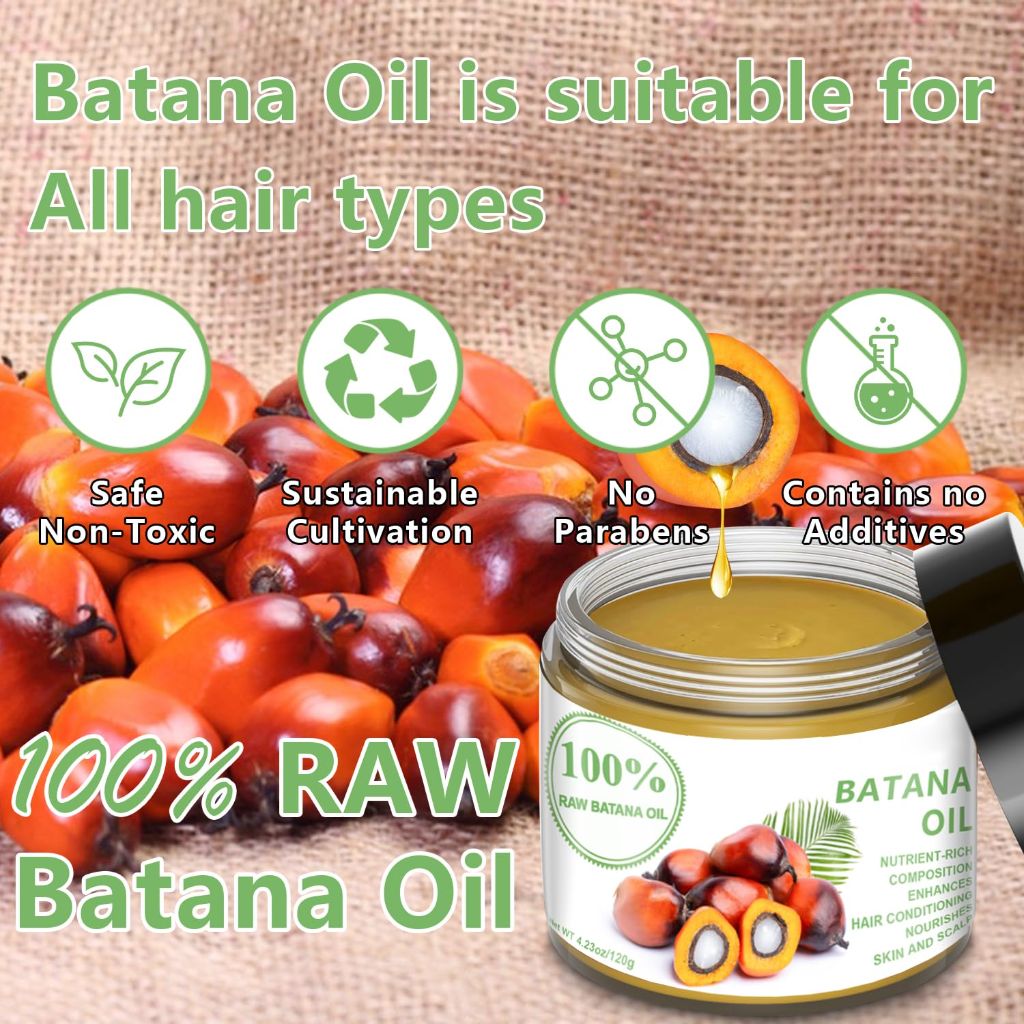 Raw Batana Oil for Hair Growth: 100 percent pure-Natural-organic - 120g
