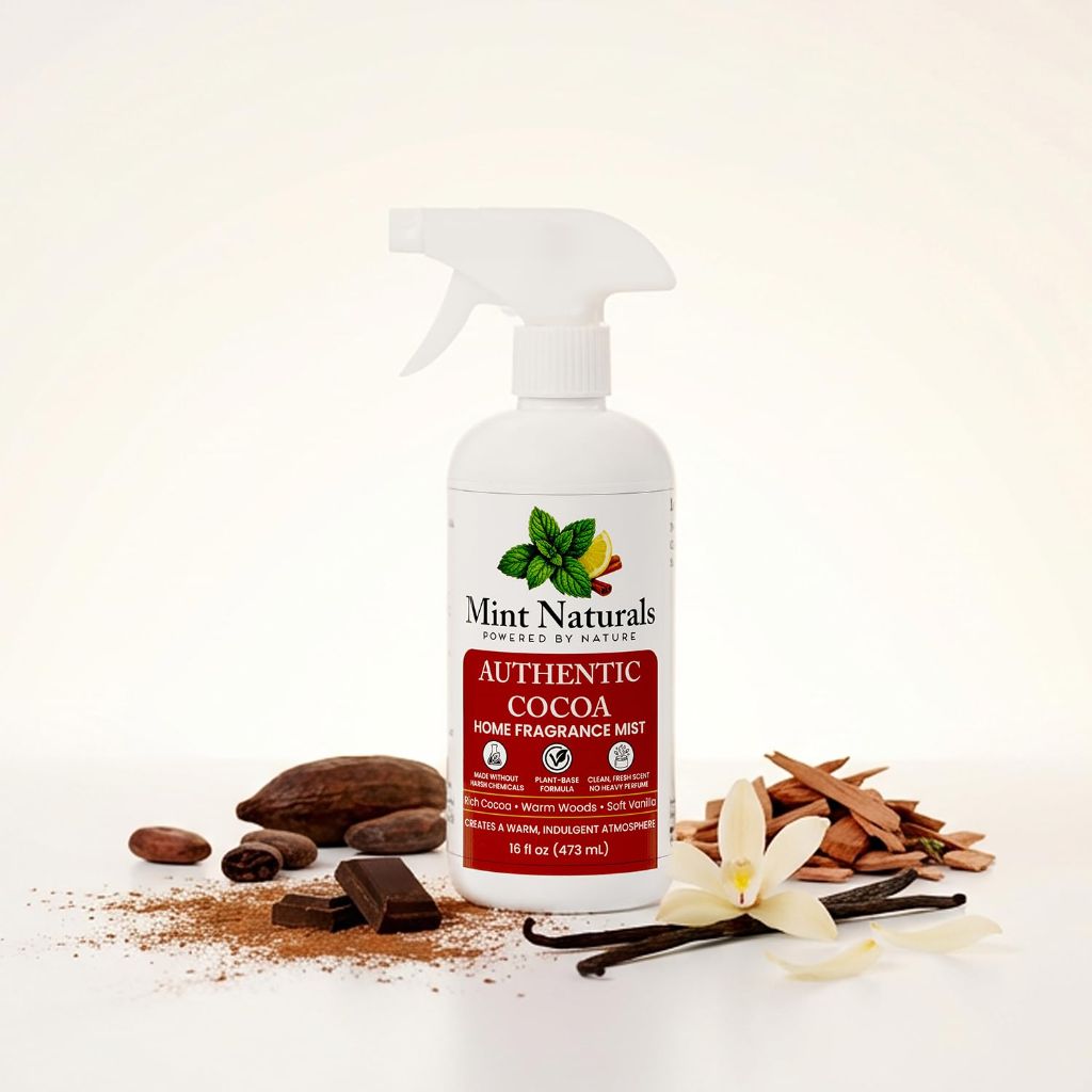 Mint Naturals- Natural Cocoa Room Spray & Odor Eliminator – 16 oz