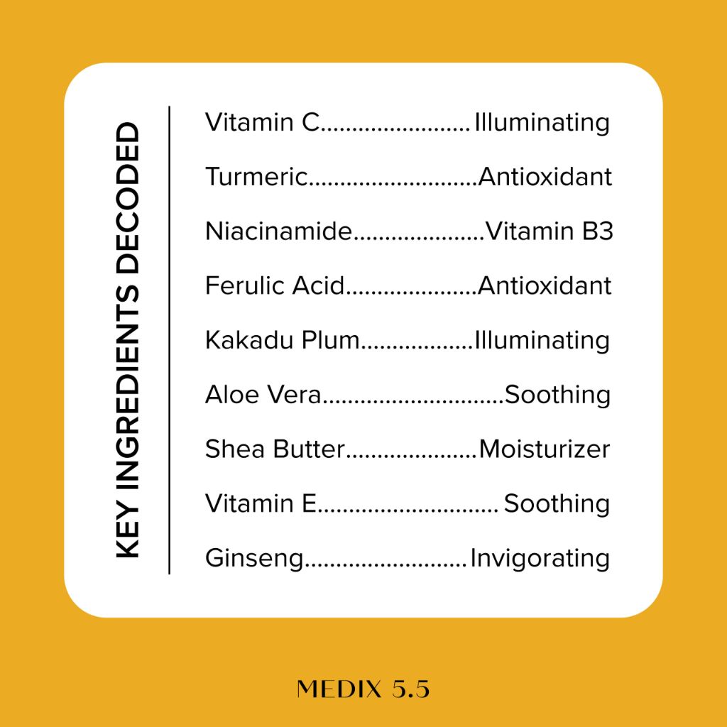 MEDIX Vitamin C Cream + Niacinamide Brightening Body Lotion | 15 Fl Oz