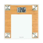 Taylor Digital Bath Scale for Body Weight, Bathroom Scale with Durable Glass Platform, 400 lb Capacity