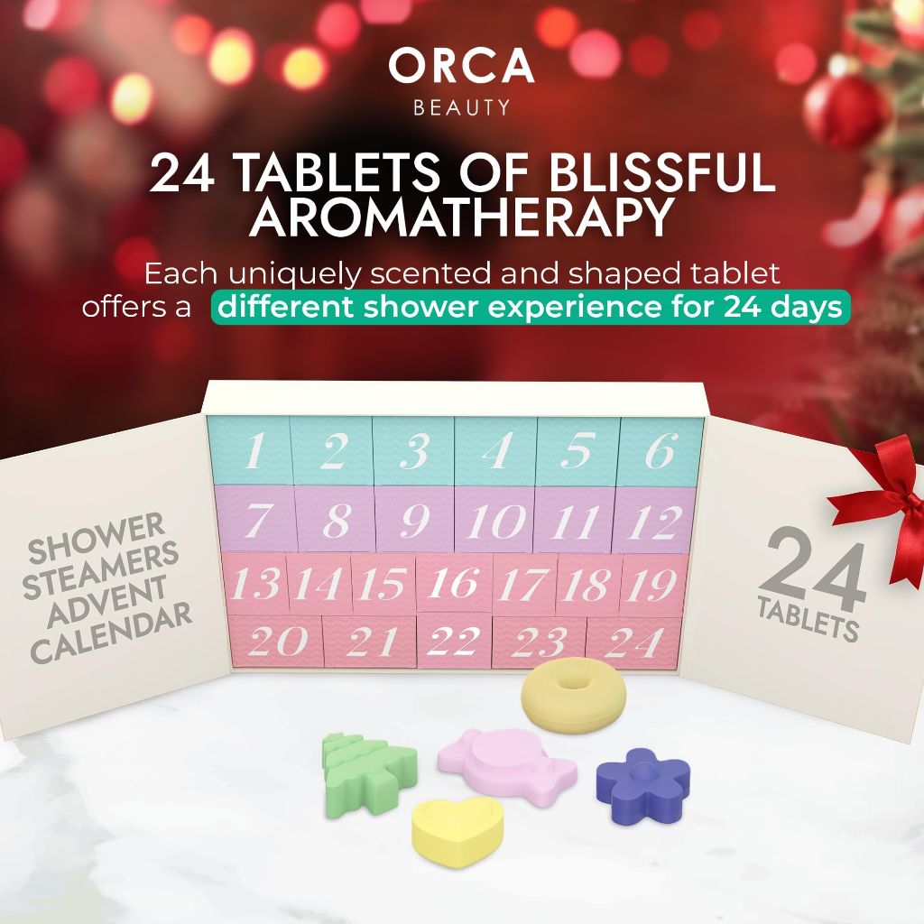 Shower Steamers Aromatherapy - Shower Bombs, Unique Spa Gifts Shower Tablets (Advent Calendar 2025)