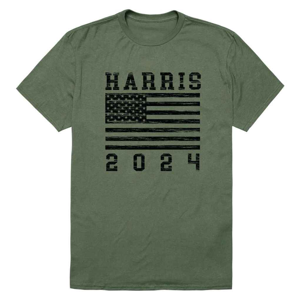 Rapiddominance Distressed Campaign T's, Olive, Olive, XL