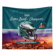 Northwest Philadelphia Eagles NFL 2024 Super Bowl 59 Champions Wall Hanging, 34 x 40 inches