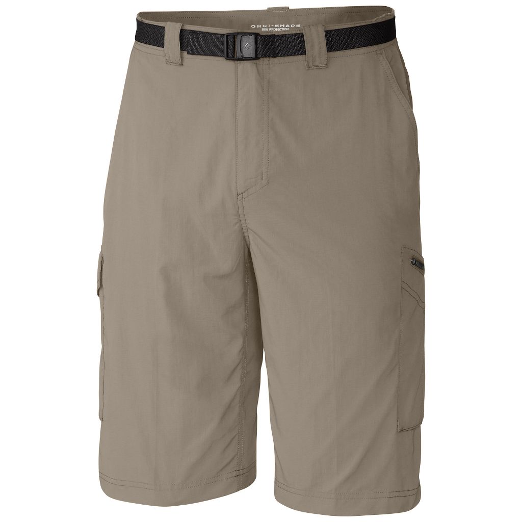 Columbia Sportswear Men's Big and Tall Silver Ridge Cargo Shorts, Tusk, 54 x 10