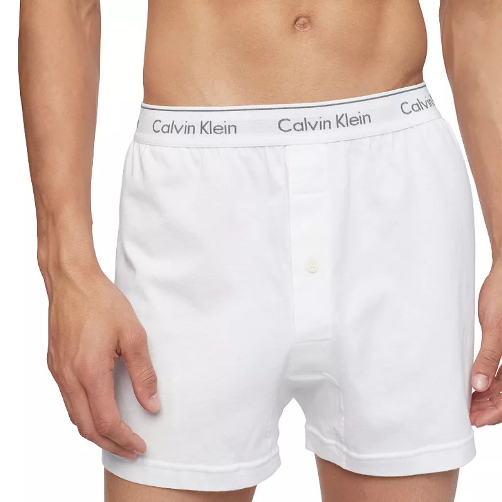 Calvin Klein Men s Cotton Classics Multipack Knit Boxers - L