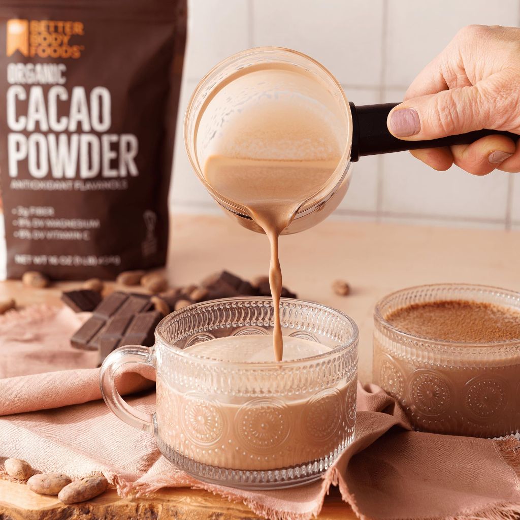 BetterBody Foods Organic Cacao Powder, Rich Chocolate Flavor, Cocoa, 16 ounce, 1 lb bag