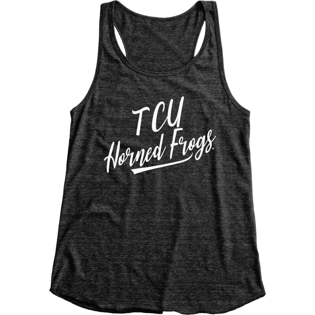 TCU Horned Frogs NCAA Officially Licensed Women's Tank Top Tri-Blend Signature, Small