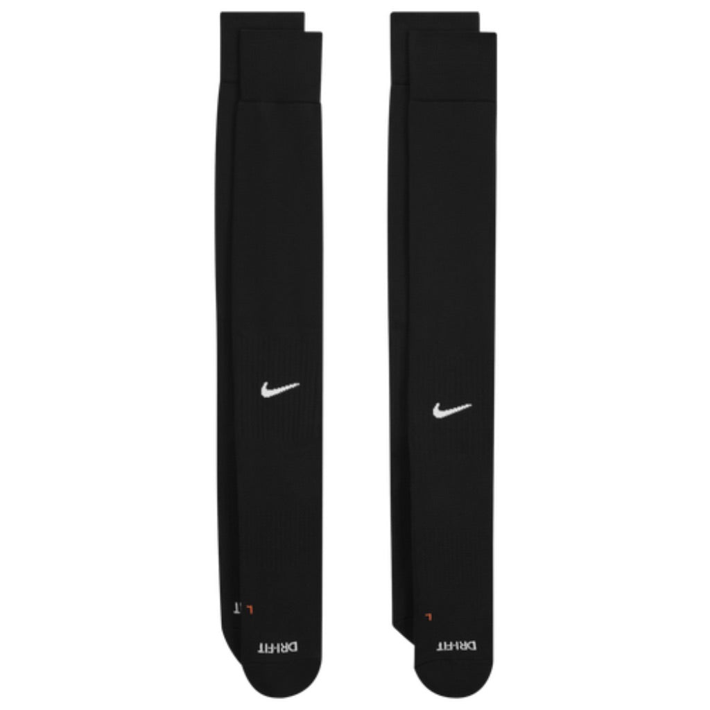 Nike Unisex Adult Knee High Baseball/Softball Socks, Black - Medium (2 Pairs)