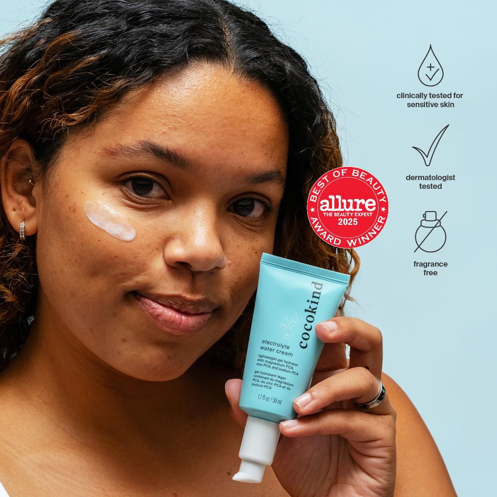 Cocokind Electrolyte Water Cream | Lightweight Water Gel Moisturizer | 1.7 Fl Oz