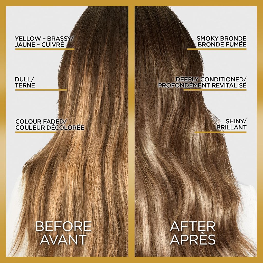 L'Oreal Paris Le Color Gloss One Step In-Shower Toning Hair Gloss, Neutralizes Brass, Conditions & Boosts Shine, Smoky Bronde, 4 Ounce