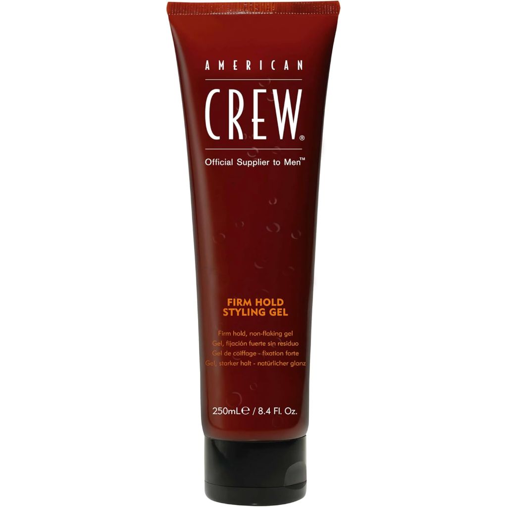 American Crew Men's Hair Styling Gel, Firm Hold, Non-Flaking, 8.4 fl oz