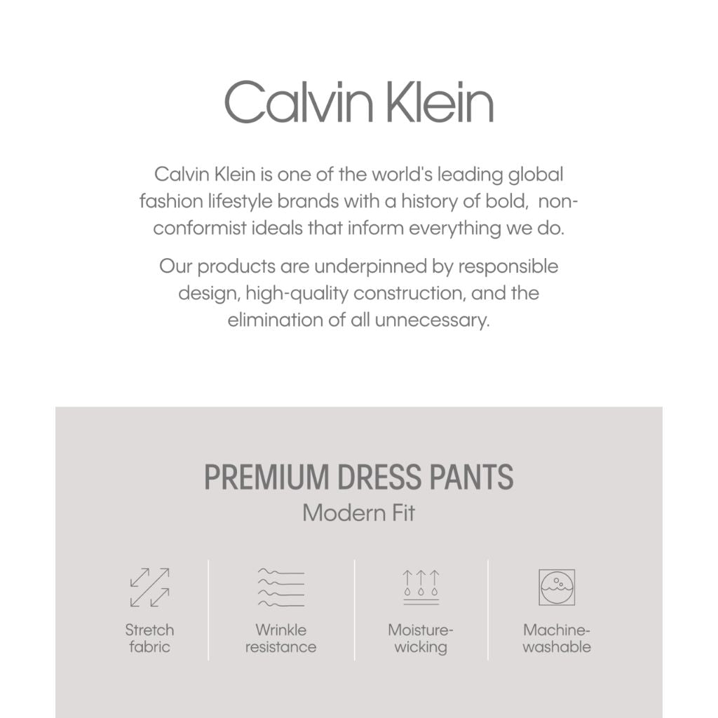 Calvin Klein Men's Modern Fit Dress Pants | Suit Pants for Men | Medium Grey 30W/30L