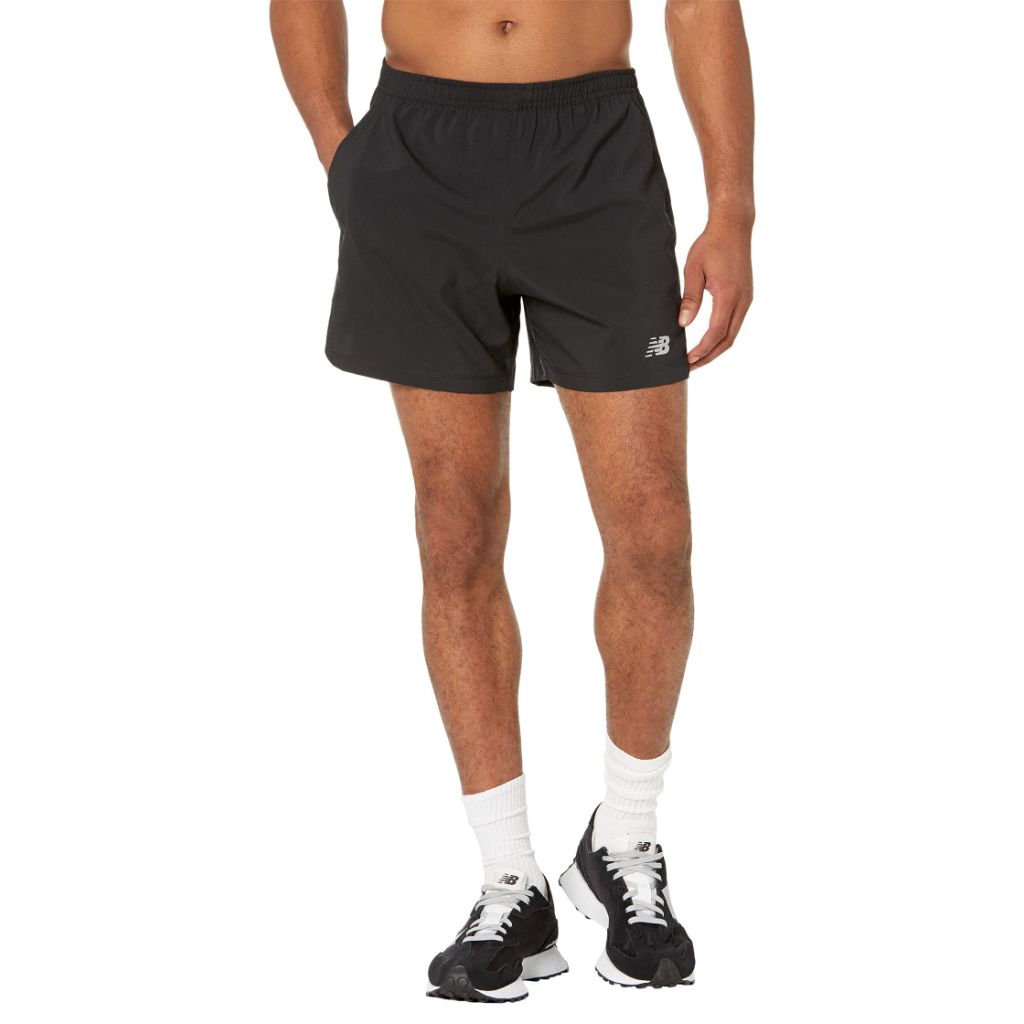 New Balance Men's Accelerate 5 Inch Short, Black, 5X-Large
