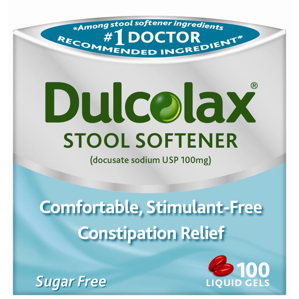 Dulcolax Stool Softener Laxative Liquid Gel Tablets - 100ct