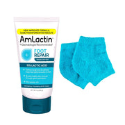 AmLactin Foot Repair Cream with Moisturizing Socks, 3 oz (Packaging May Vary)