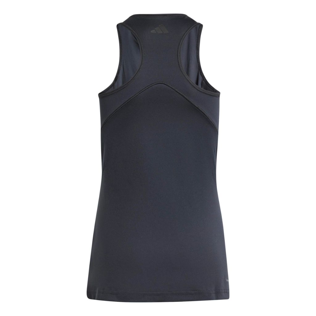adidas Girls Club Tennis Tank Top - Black, Large