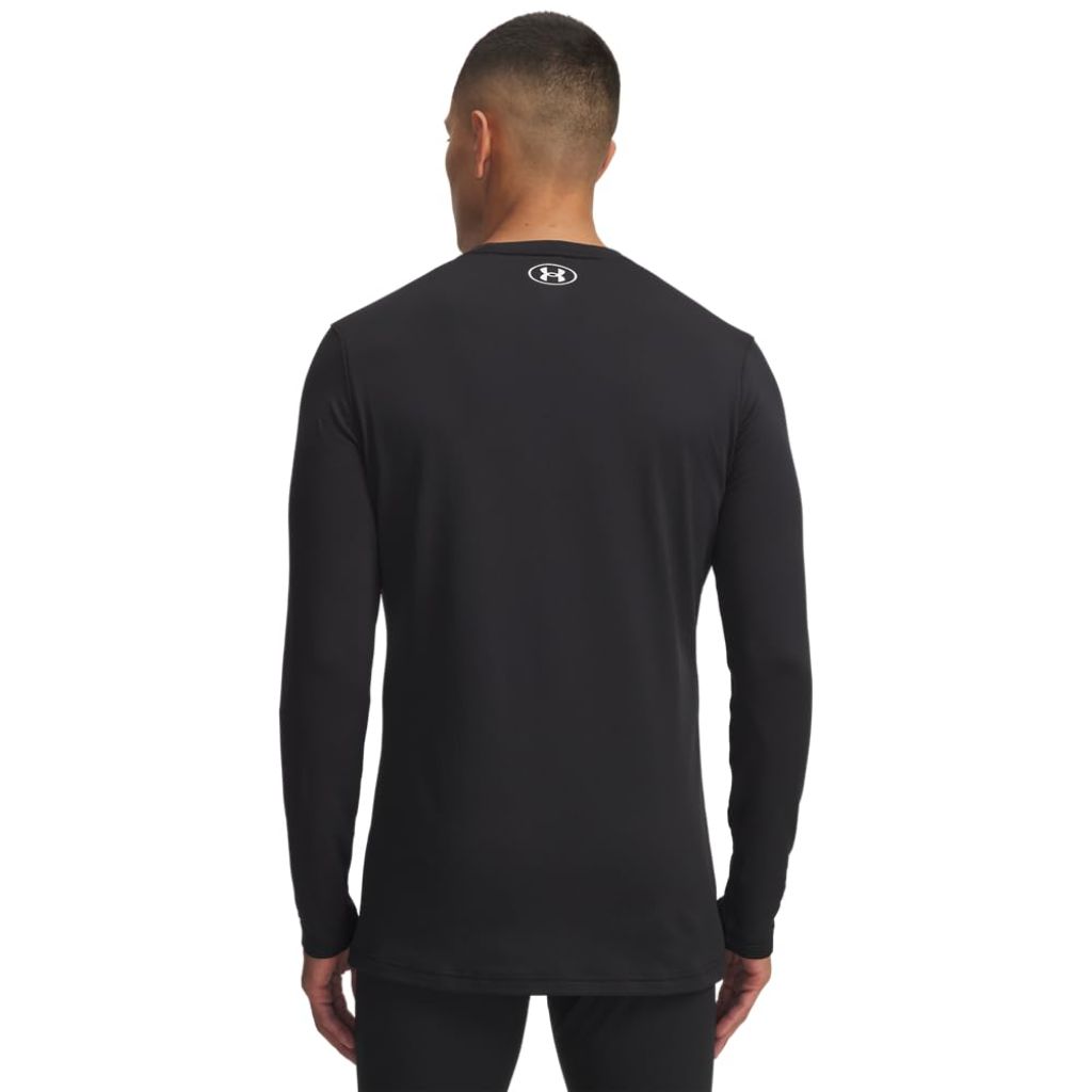 Under Armour Men's Cold Gear 2.0 Base Layer Crew Neck Long-Sleeve Shirt - Black, Large