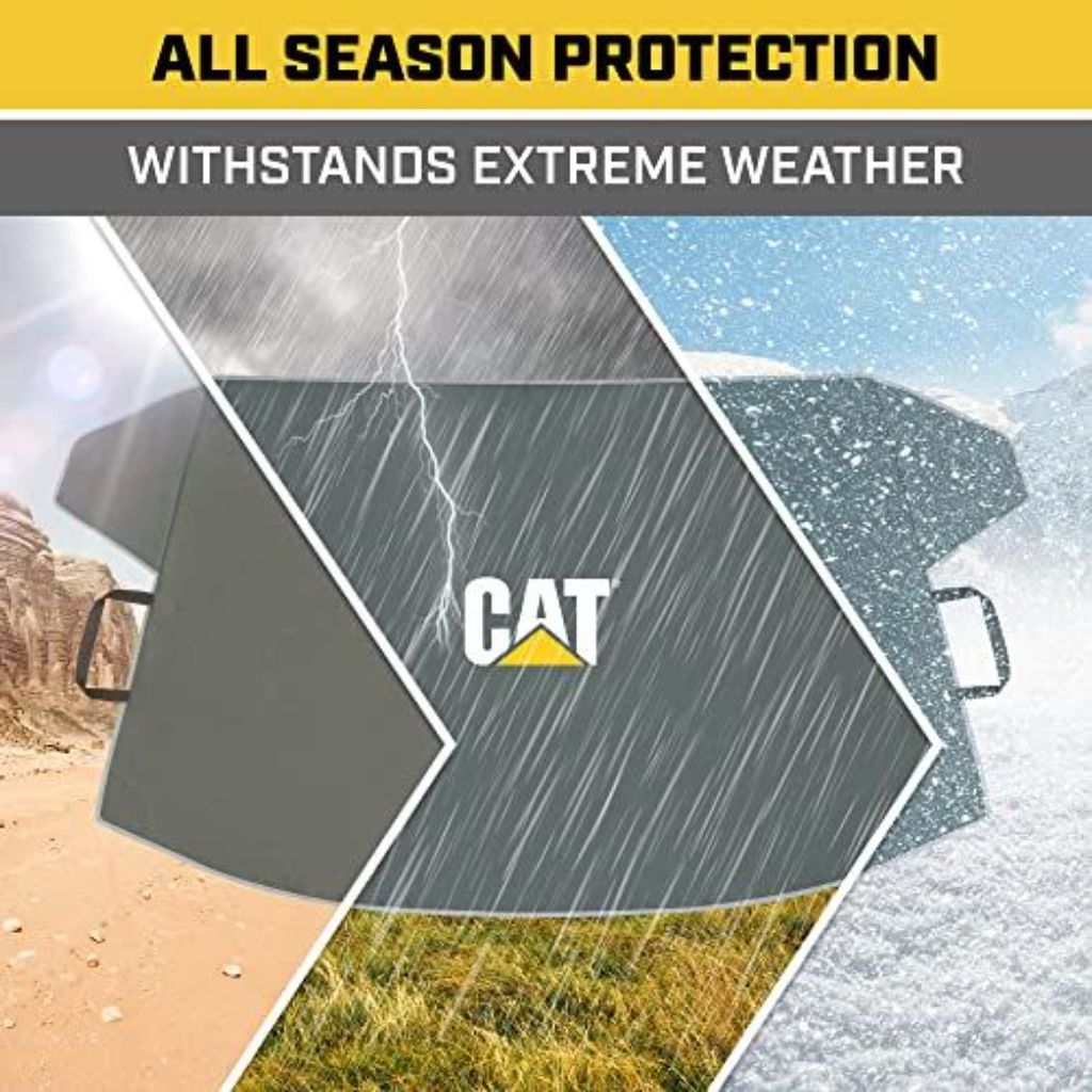 Caterpillar Heavy Duty Frost Guard Winter Car Windshield Cover - 78" x 45", Gray