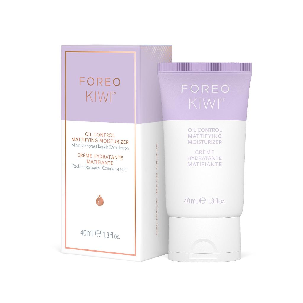 FOREO KIWI Oil Control Mattifying Moisturizer- Aftercare for Microdermabrasion Machine & Blackhead Extractor 1.35 Oz