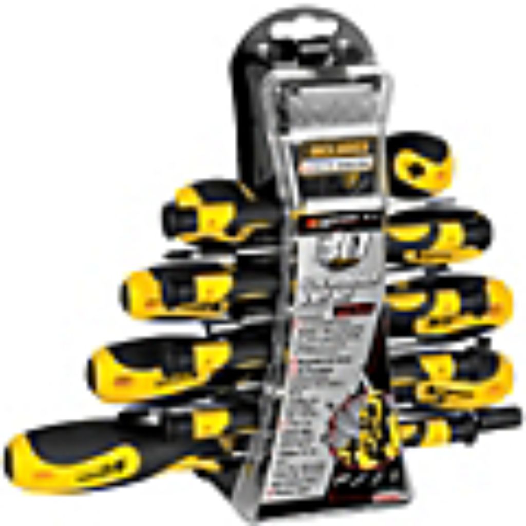 Performance Tool W1718 Screwdriver Set with Rack  30-Piece
