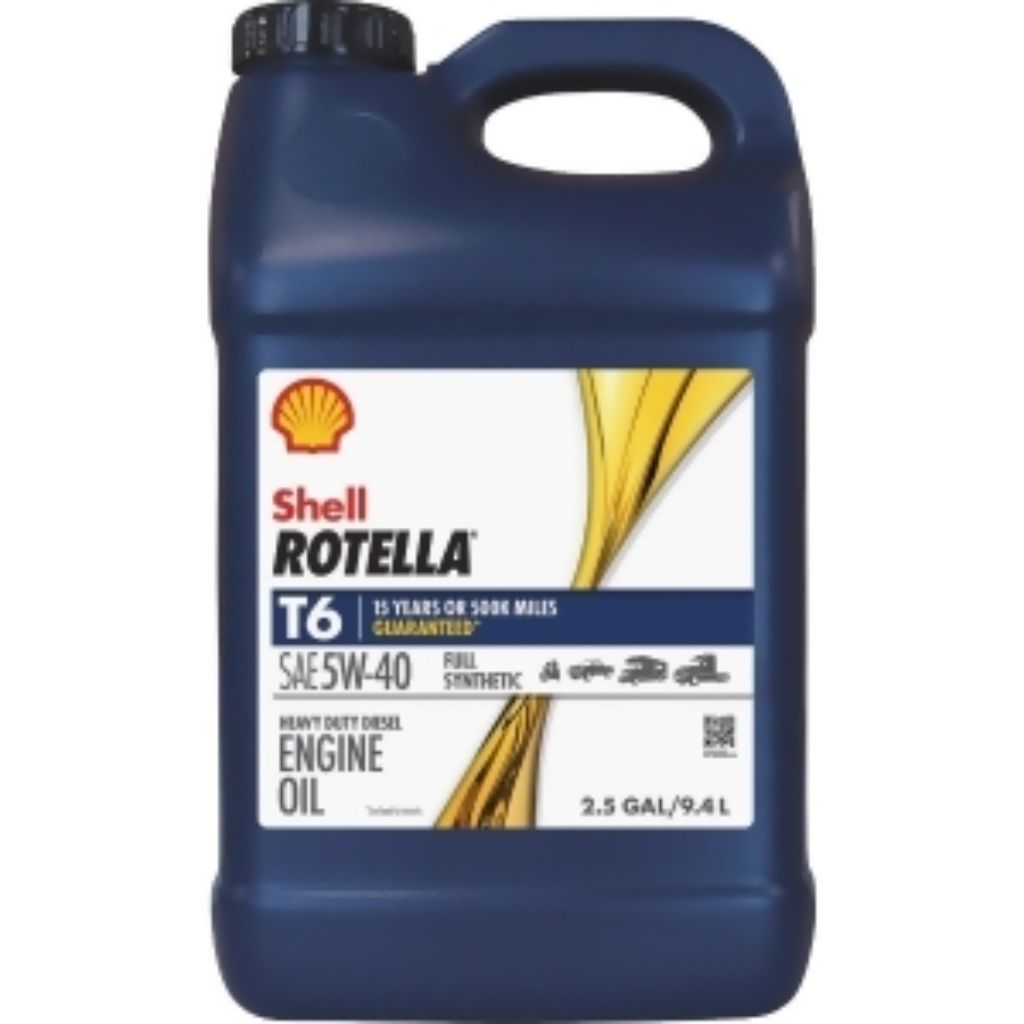 Shell Rotella T6 Full Synthetic 5W-40 Diesel Engine Oil  2.5 Gallon