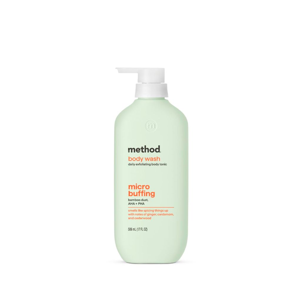 Method Body Wash, Daily Exfoliating Body Tonic - with notes of Ginger, Cardamom and Cedarwood, 17 fl oz