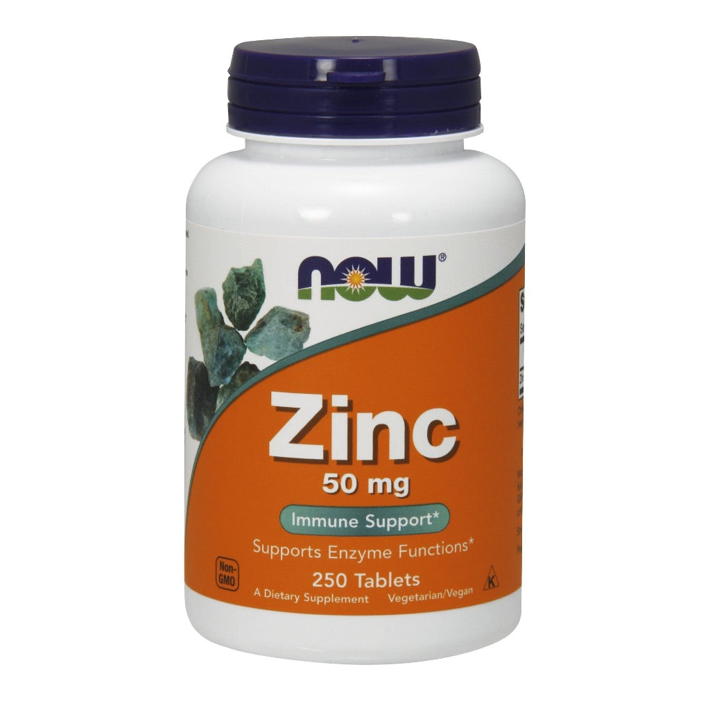 NOW Foods Zinc 50mg Tablets 250