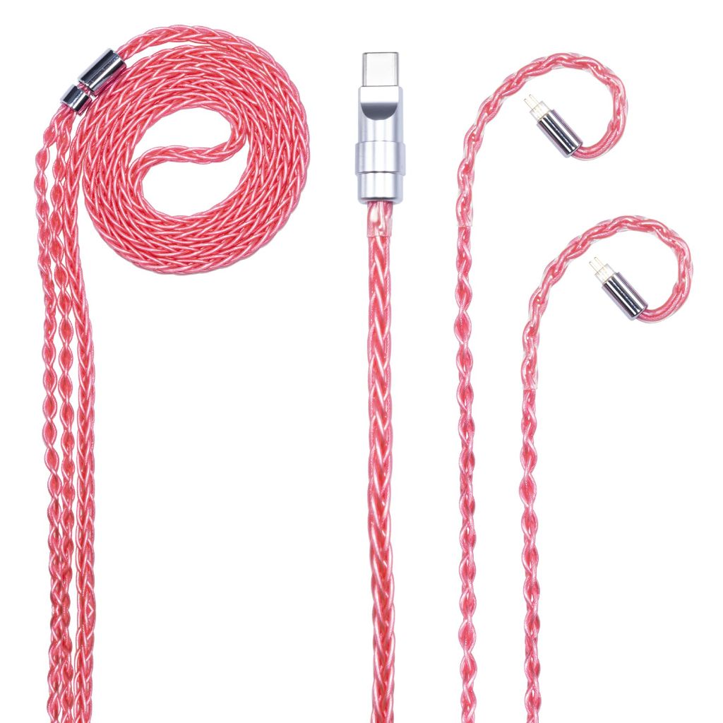 Herdslive Yongse 6N OCC High Purity Silver-Plated USB Type C Earphone Earbuds IEM Cable, 4.9ft