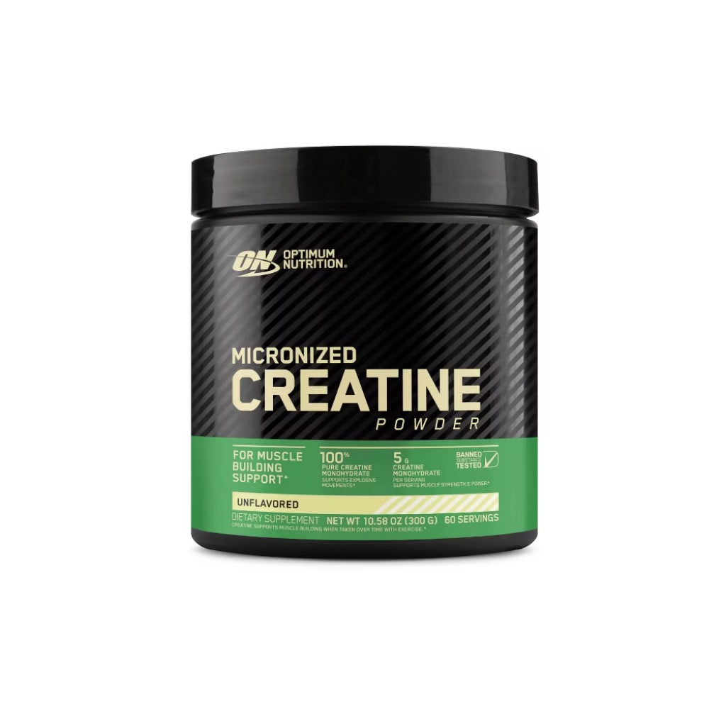 Optimum Nutrition Micronized Creatine Powder - Unflavored, 60 Servings (300g)