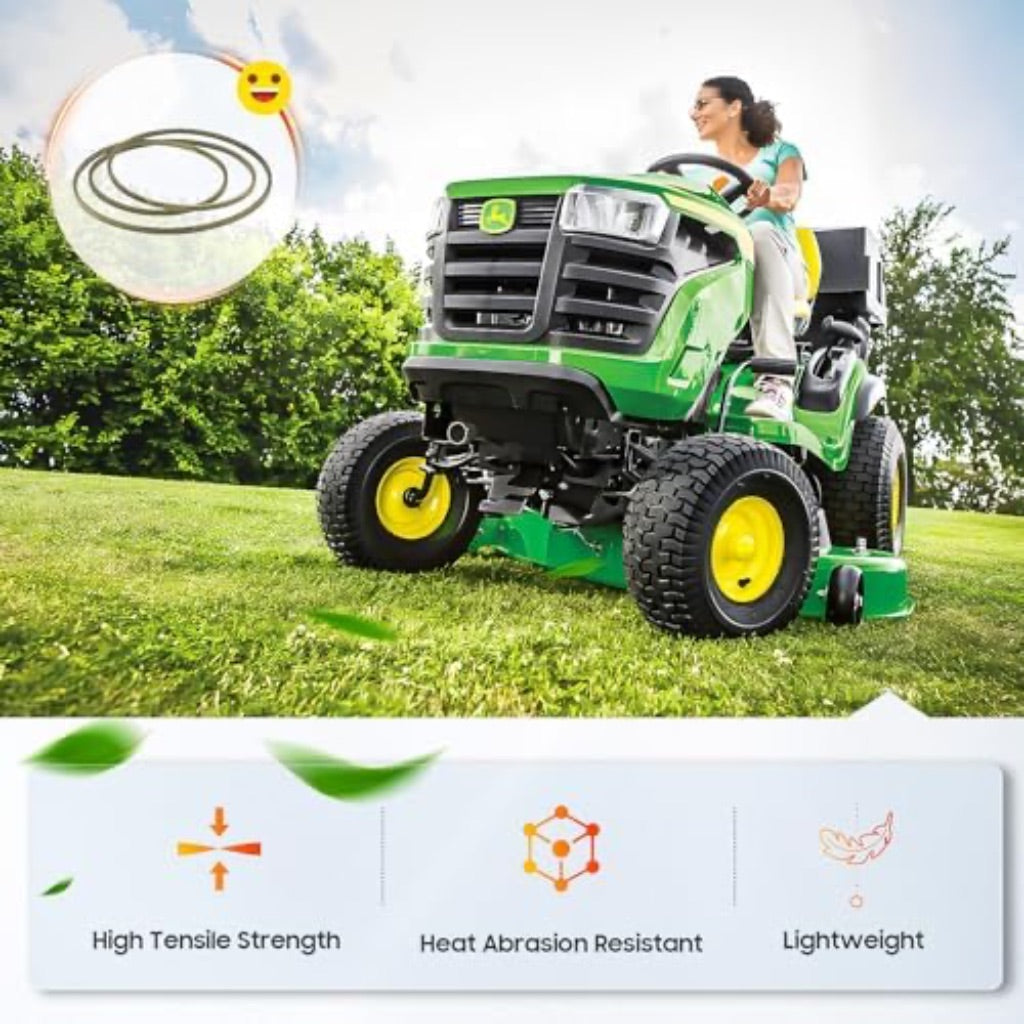 Replacement Lawn Mower Transmission Drive Belt Made with Aramid Cord Fit for John Deere M126009 M45254 LT155 LT166; 1/2"x86"