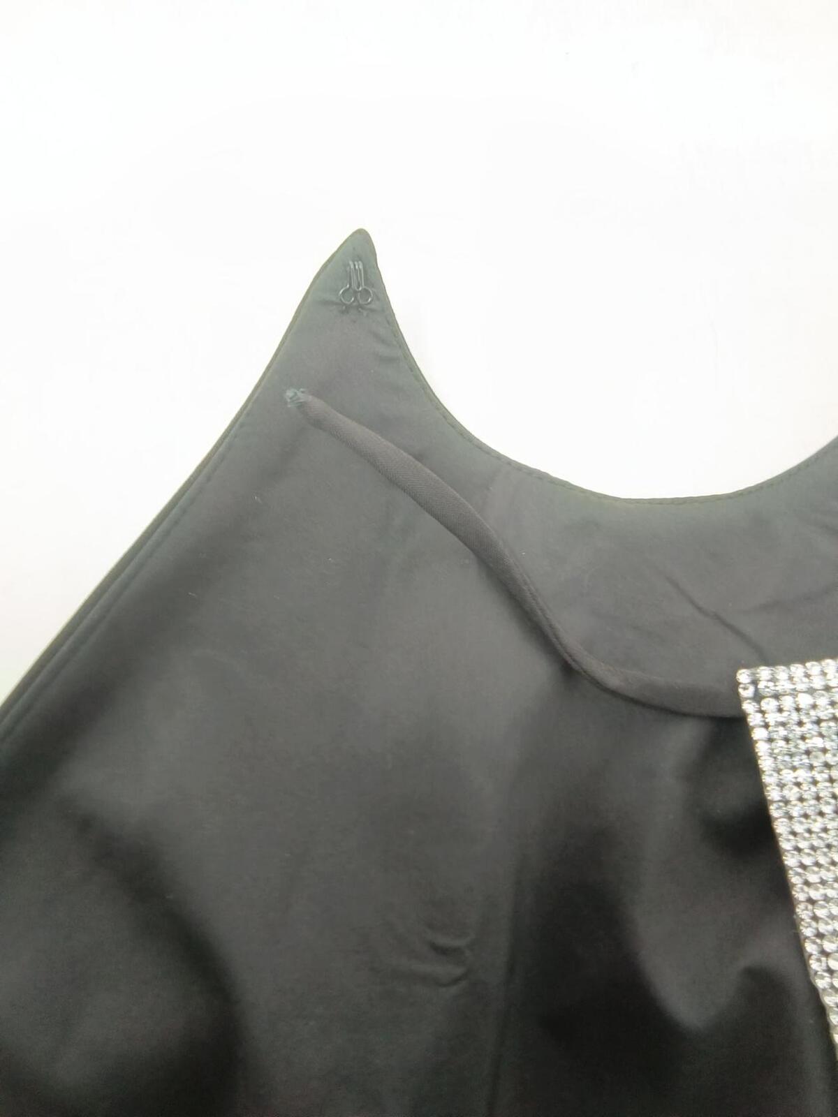 HALSTON Women's Davina Dress in Stretch Crepe - Black - Size 6 - Damaged