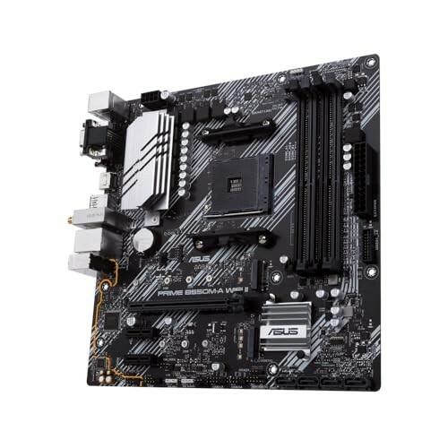 ASUS Prime B550M-A Wi-Fi II Micro-ATX AM4 Motherboard for AMD Ryzen 3000/4000/5000 Series CPUs