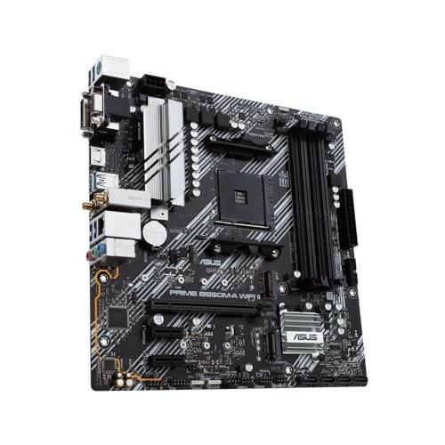 ASUS Prime B550M-A Wi-Fi II Micro-ATX AM4 Motherboard for AMD Ryzen 3000/4000/5000 Series CPUs