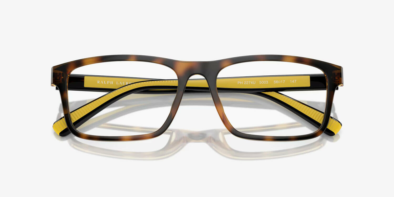 Polo Ralph Lauren Men's Eyeglasses, PH2274U (54-17-147) - Shiny Havana