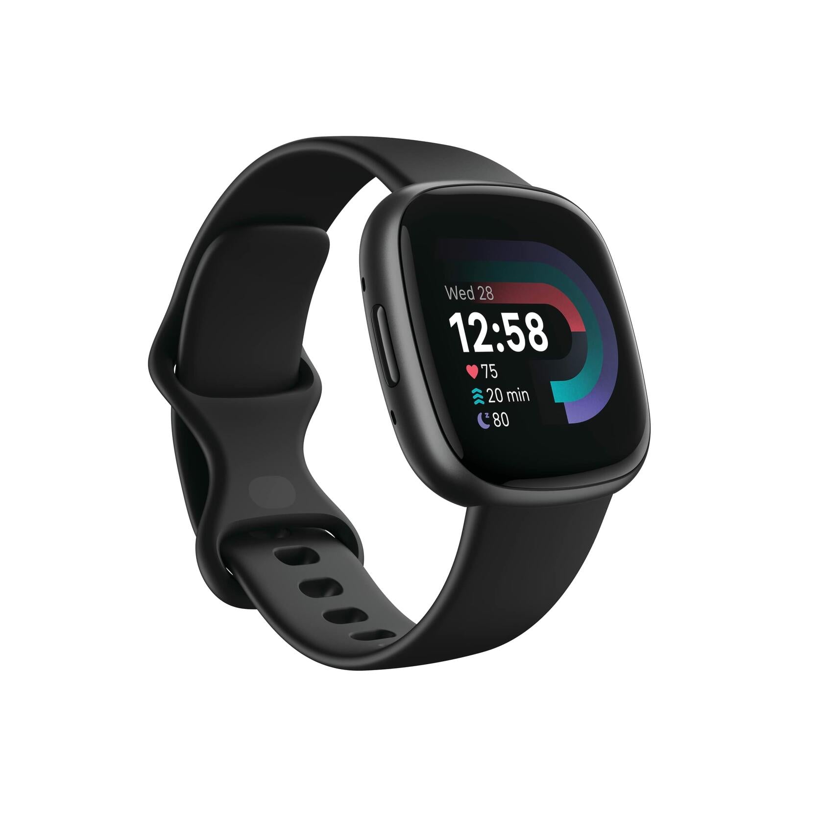 Fitbit Versa 4 Fitness Smartwatch with GPS, 24/7 Heart Rate, Sleep Tracking - Black/Graphite (S & L Bands Included)